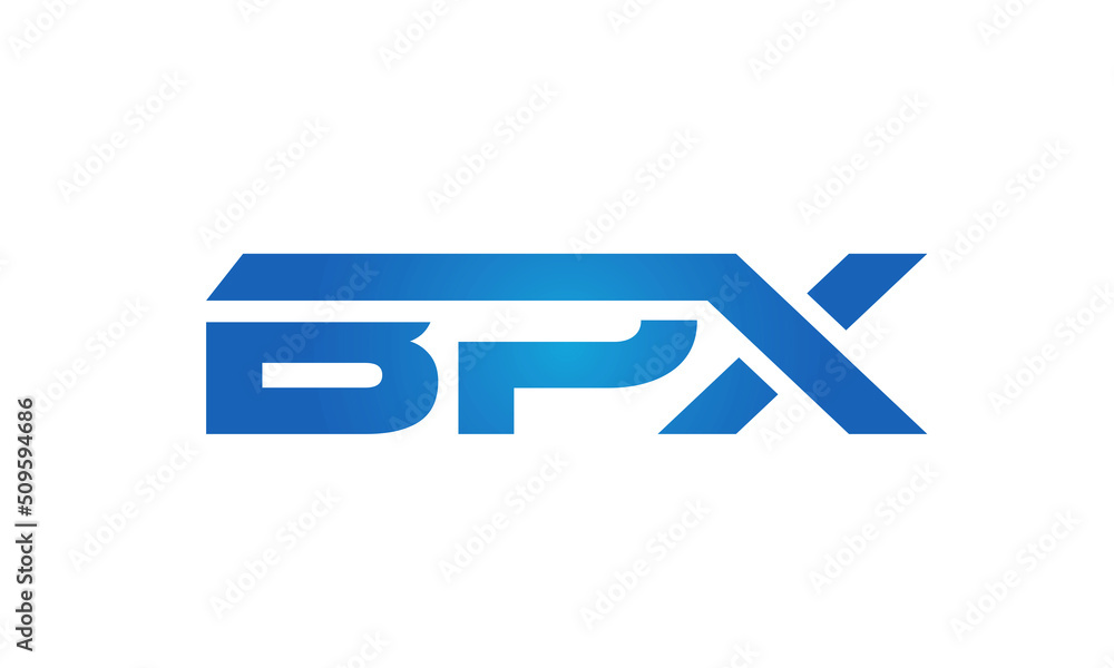 Connected BPX Letters logo Design Linked Chain logo Concept Connected BPX Letters logo Design Linked Chain logo Concept