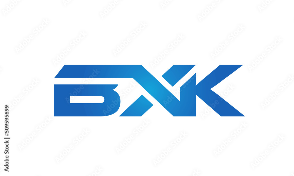 Connected BXK Letters logo Design Linked Chain logo Concept Connected BXK Letters logo Design Linked Chain logo Concept