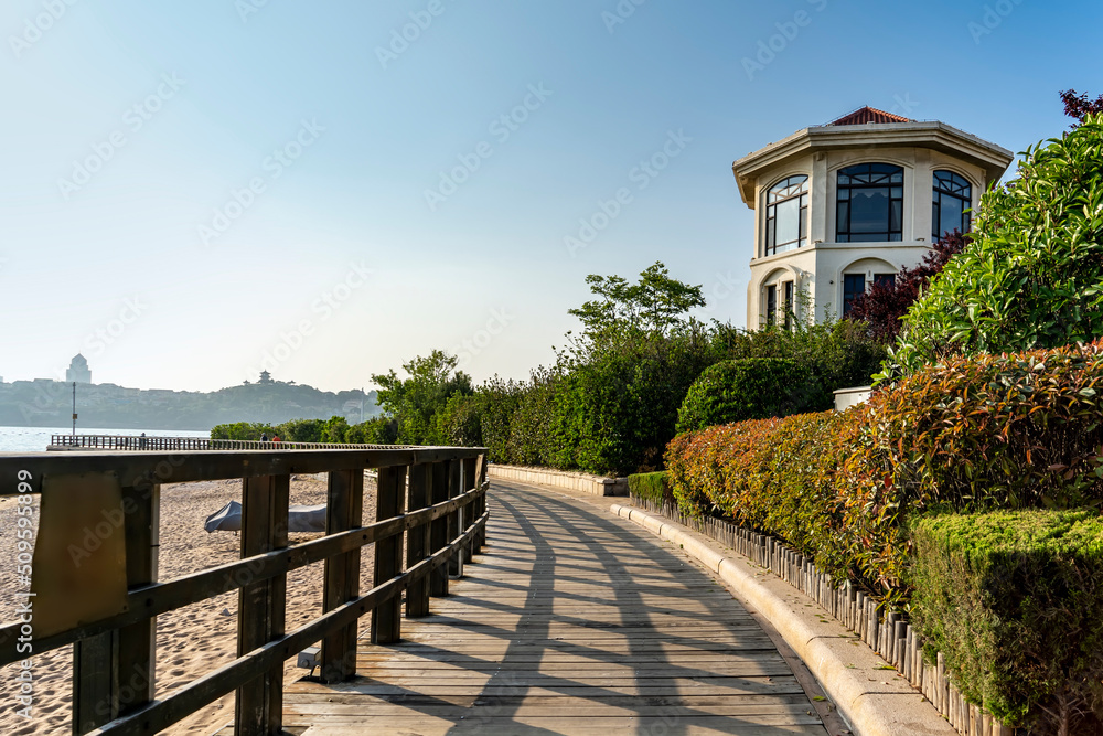 beach house at the end of boardwalk