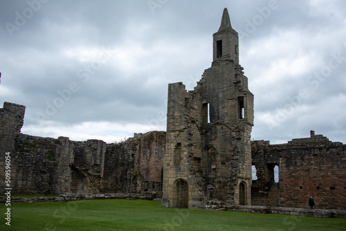 Inside the grounds of the medieval Warkworth Castle which was home to the powerful Percy family in the late Middle Ages