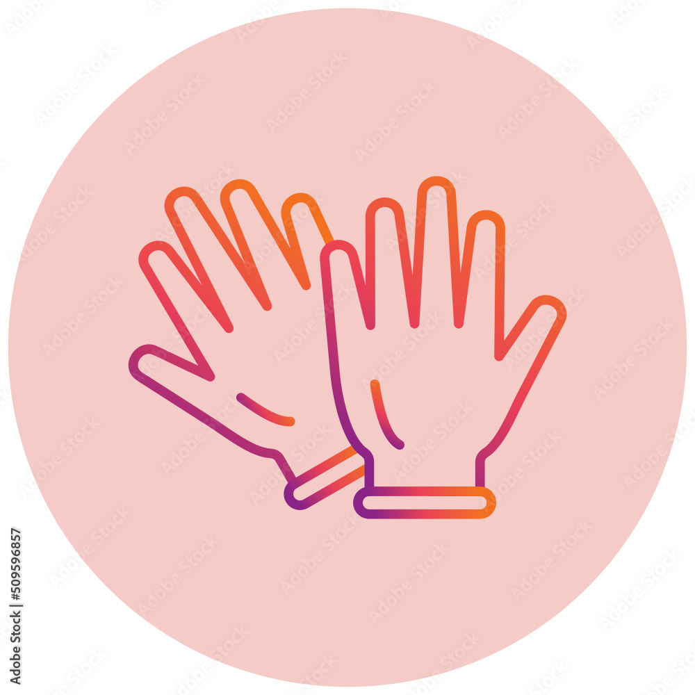 Rubber Gloves Icon Rubber Gloves Icon