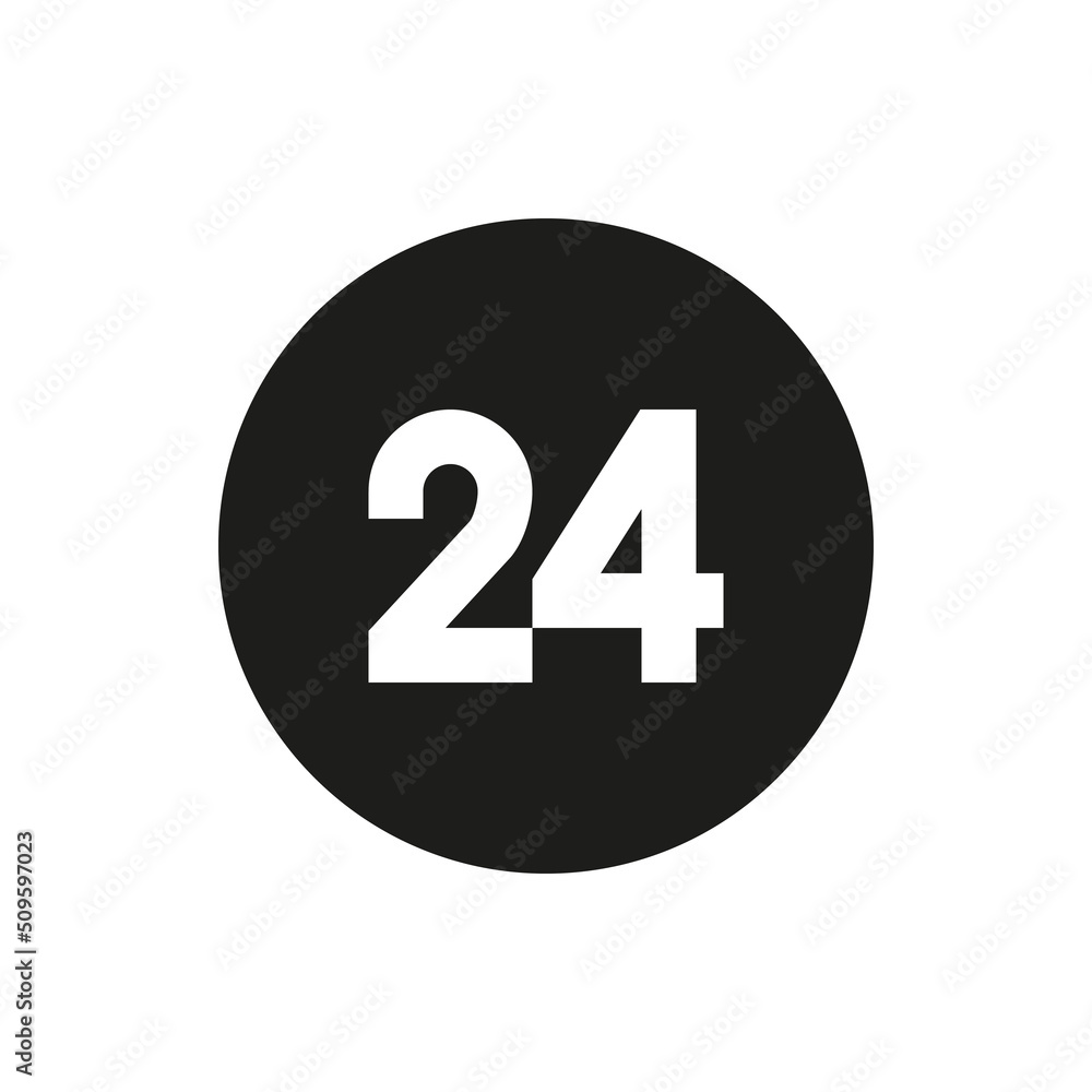 Around the clock solid icon. 24 hours service glyph vector symbol. Around the clock solid icon. 24 hours service glyph vector symbol.