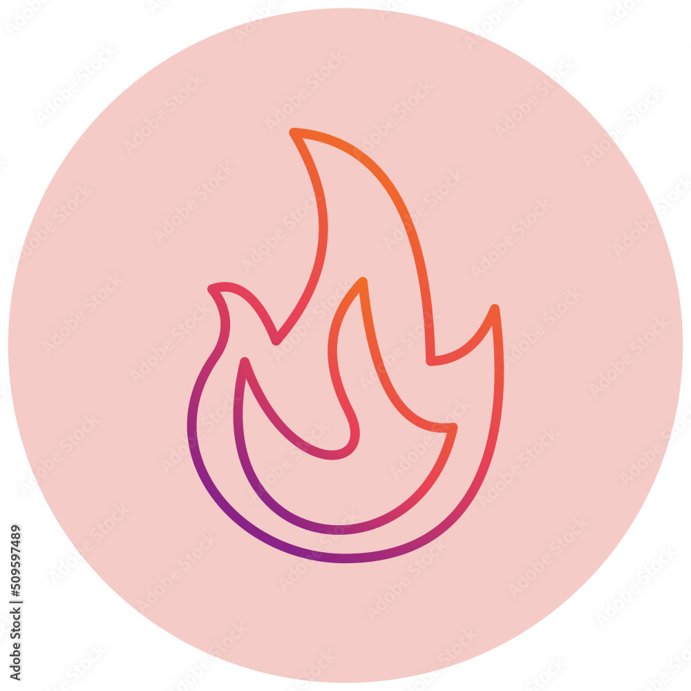 Fototapeta premium Fire Icon