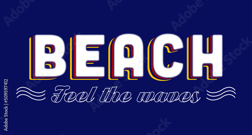 Slogan graphic for t-shirt print and other uses. Graphic t-shirt design, typography, print with stylized text. embroidery application Vector illustration.