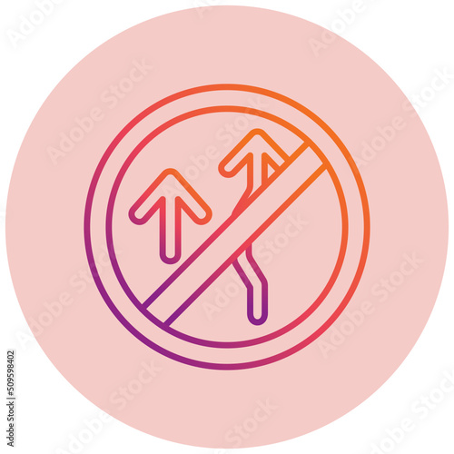 No Overtaking Icon
