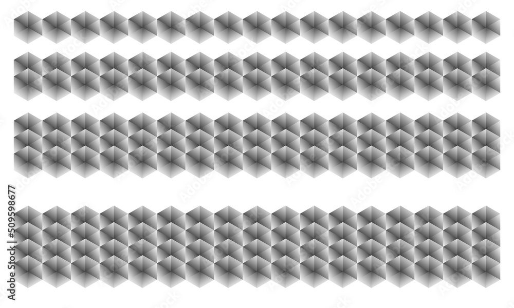 one two three four scales repeat pattern with hexagon shape one two three four scales repeat pattern with hexagon shape