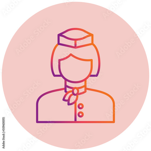 Flight Attendant Icon