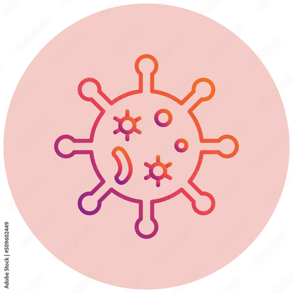 Fototapeta premium Bacteria Icon