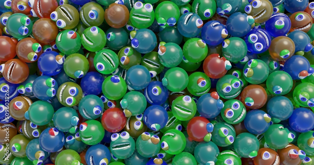 little monsters made in 3d with blender