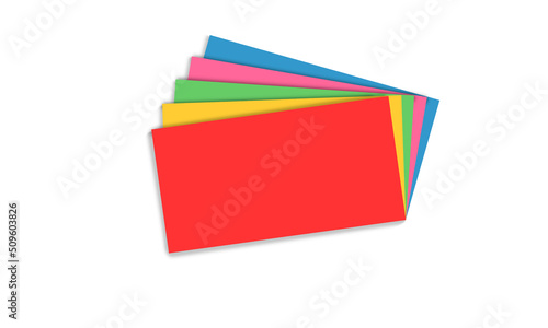 colored paper sheets  Those papers include light blue pink green  yellow red