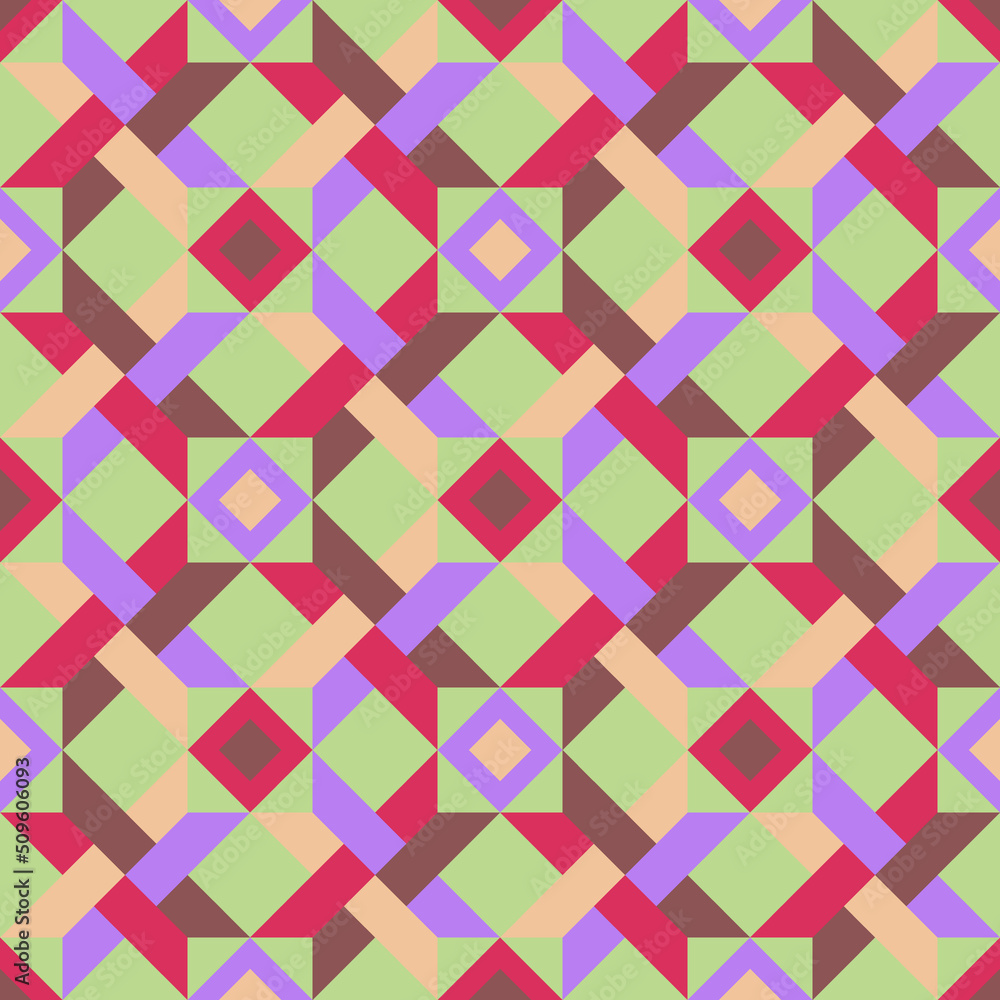Hidden star quilt seamless pattern Hidden star quilt seamless pattern