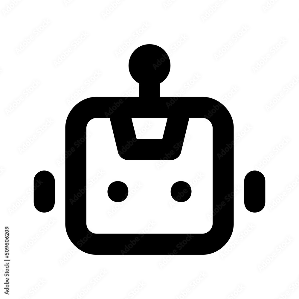 Bot vector icon. Chatbot support icon concept. Robot head symbol. Vector EPS 10 Bot vector icon. Chatbot support icon concept. Robot head symbol. Vector EPS 10