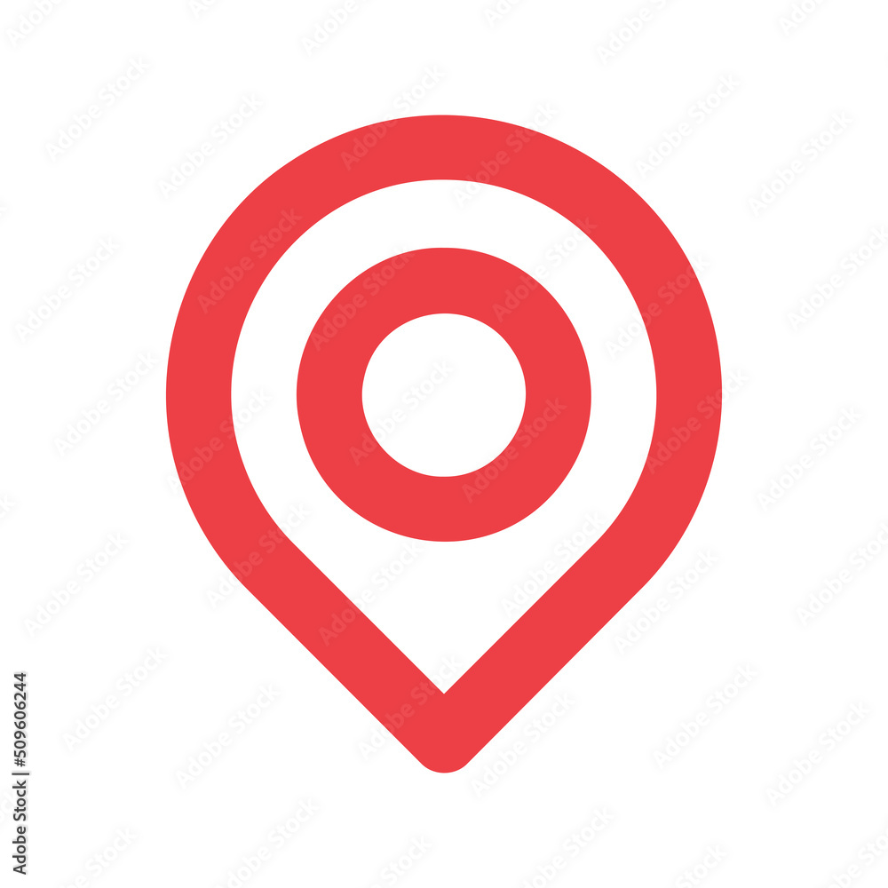 Pin map place location icon. Red Location pin marker, pointer, destination symbol. Vector EPS 10 Pin map place location icon. Red Location pin marker, pointer, destination symbol. Vector EPS 10