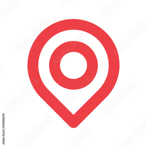 Free Download Pin map place location icon. Red Location pin marker, pointer, destination symbol. Vector EPS 10 - GFXLoad