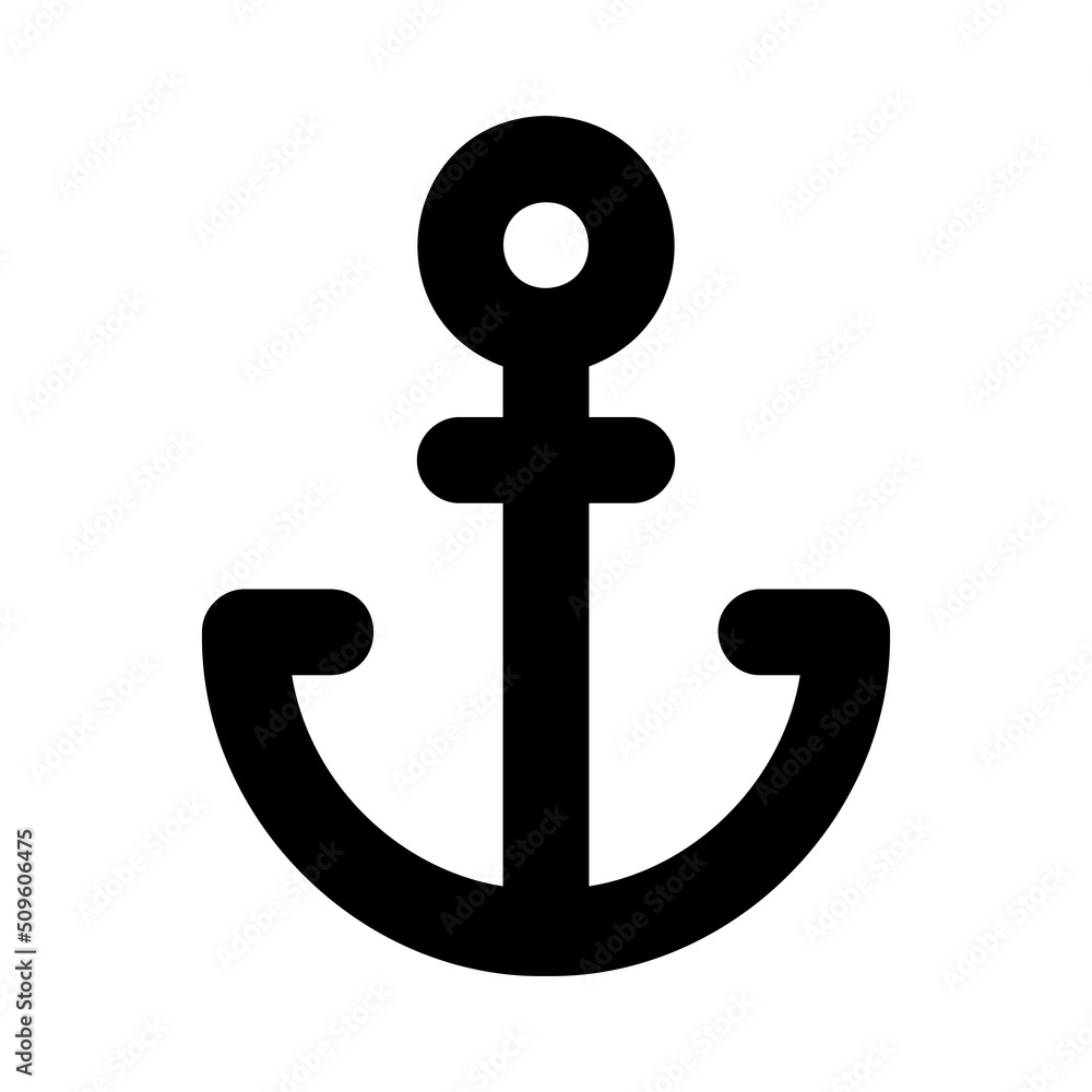 Anchor black vector icon. Ship anchor symbol isolated. Vector EPS 10 Anchor black vector icon. Ship anchor symbol isolated. Vector EPS 10