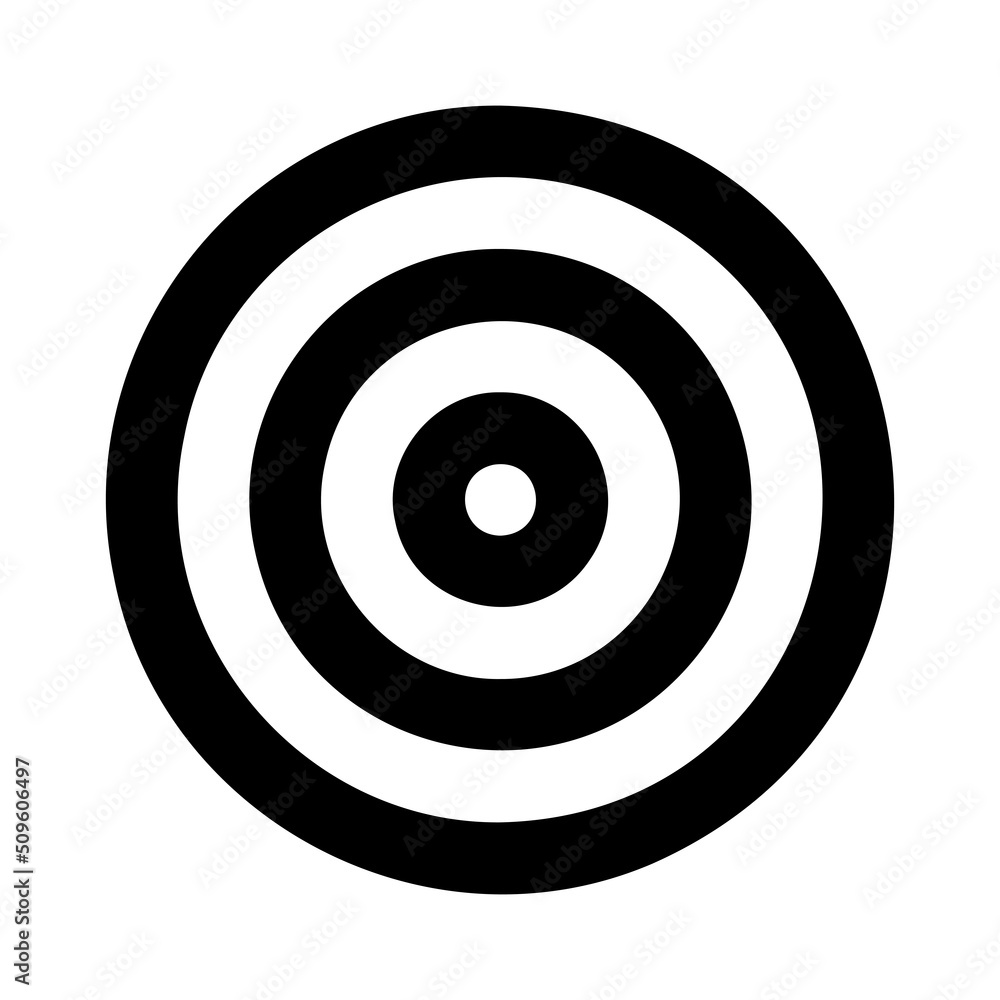 Target vector icon. Aim or goal symbol isolated on white background. Vector EPS 10 Target vector icon. Aim or goal symbol isolated on white background. Vector EPS 10