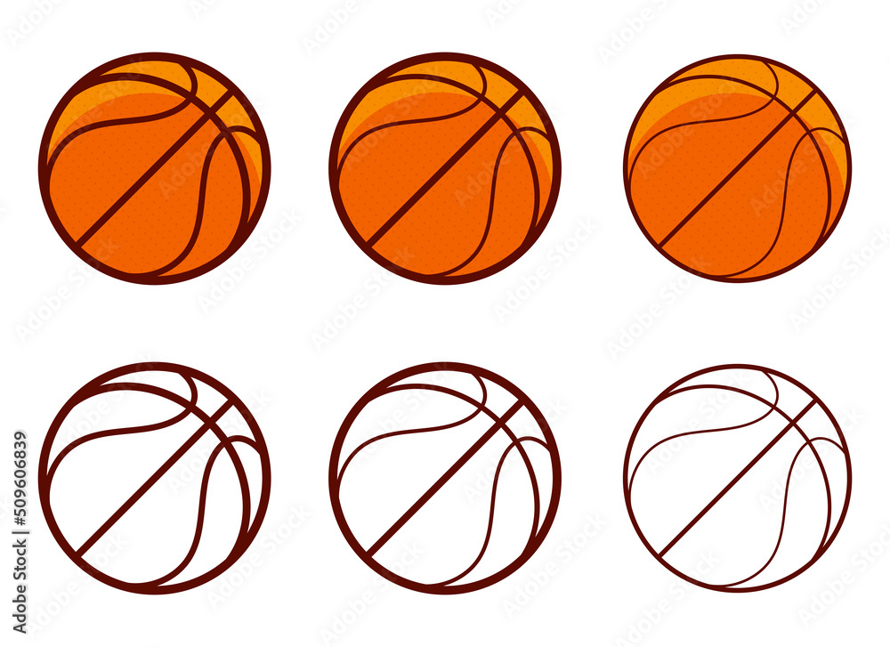 Basketball vector design illustration isolated on white background