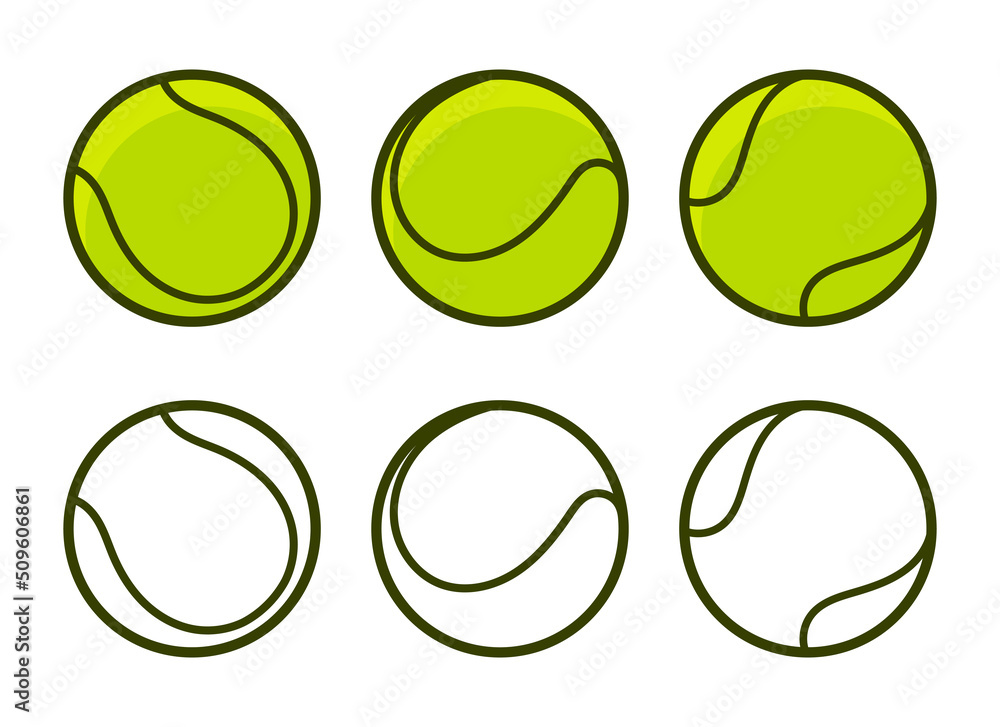 Tennis ball vector design illustration isolated on white background