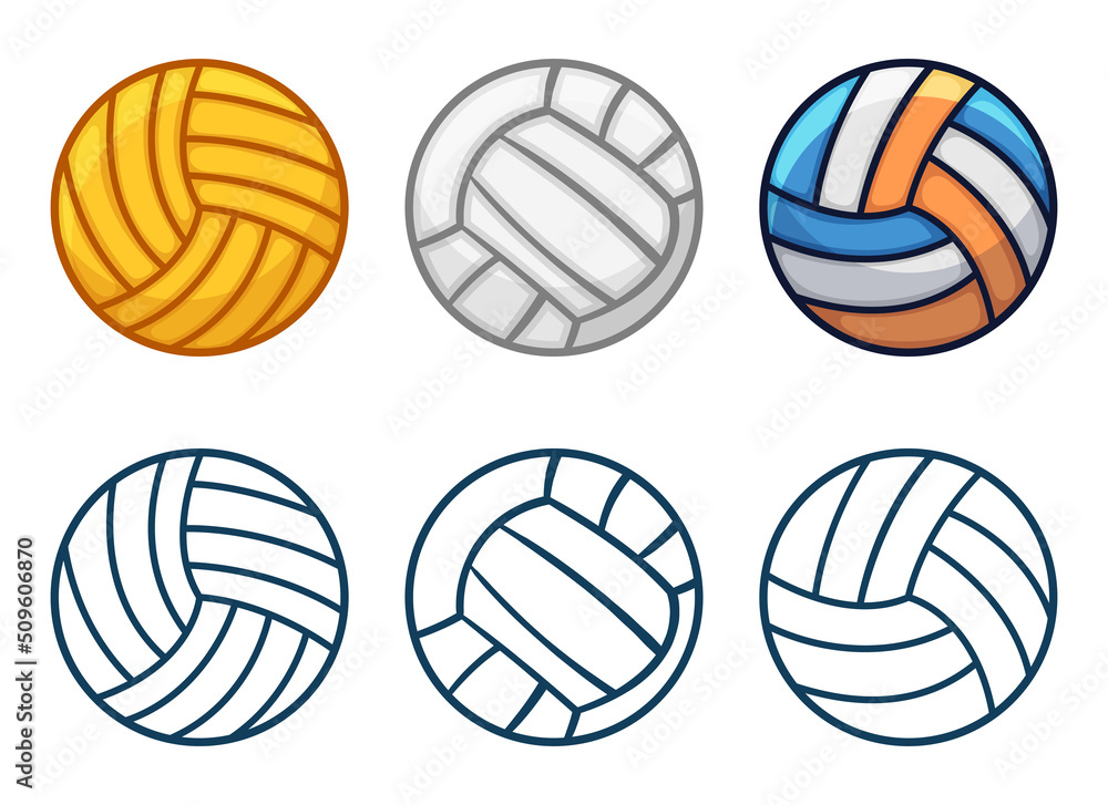 Volleyball vector design illustration isolated on white background