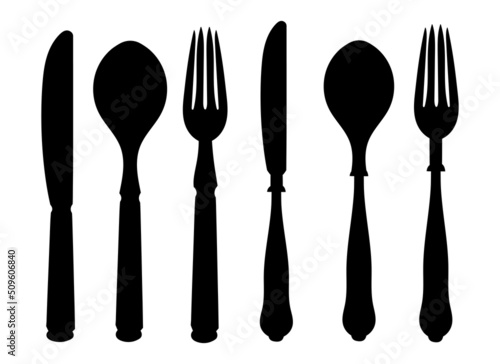 Cutlery vector design illustration isolated on white background