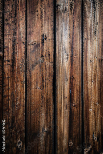 Rustic brown planks wooden background