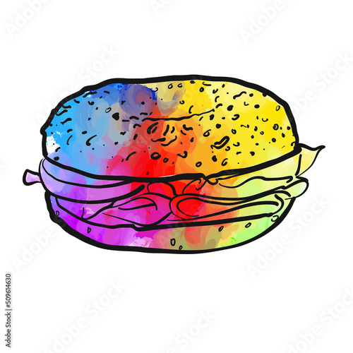 colorful bagel