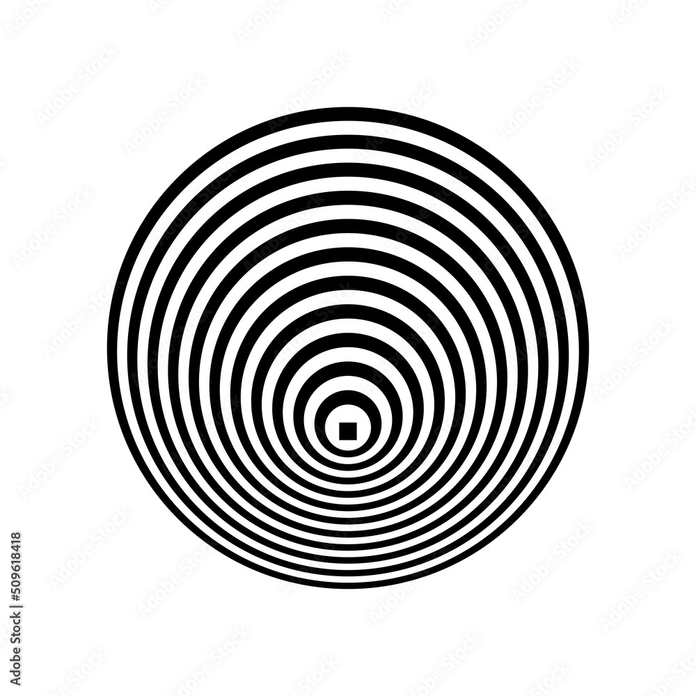 Abstract geometric circle design element. 3D illusion. Abstract geometric circle design element. 3D illusion.