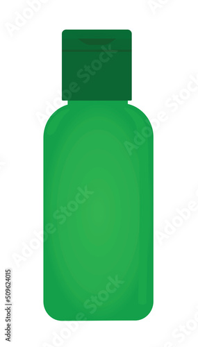 Hotel shampoo bottle. vector illustration