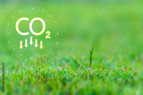 Sustainable business with the planet through renewable energy and green CO2 emissions, whereby using renewable energy can limit climate change and global warming.