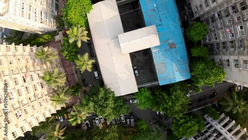 drone shot birds-eye view andher marol Mumbai india  wide angle photo