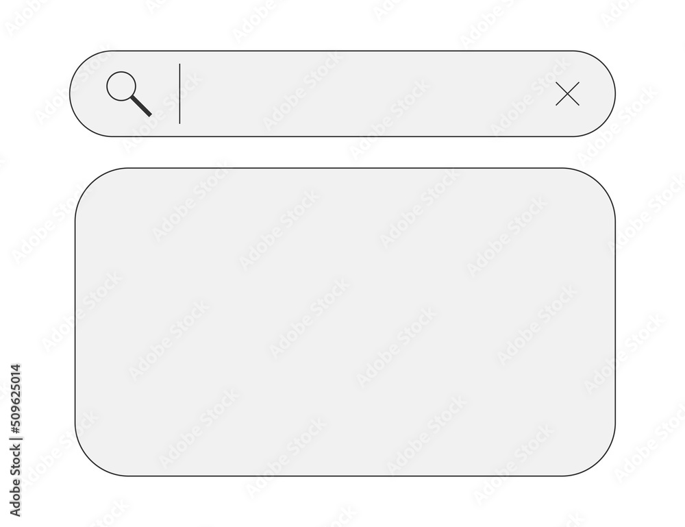 Search here. Search bar for ui. Search bar vector icons in flat design, isolated on transparent background. Vector illustration Search here. Search bar for ui. Search bar vector icons in flat design, isolated on transparent background. Vector illustration
