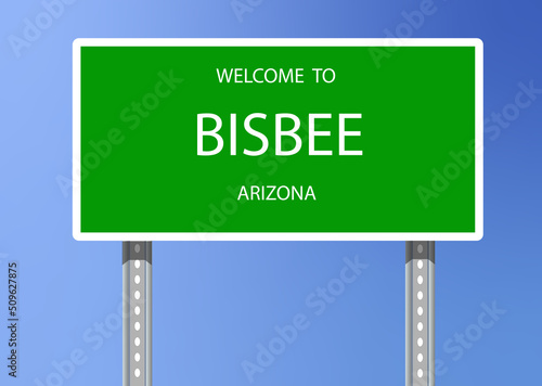 Vector Signage-Welcome to Bisbee, Arizona	
