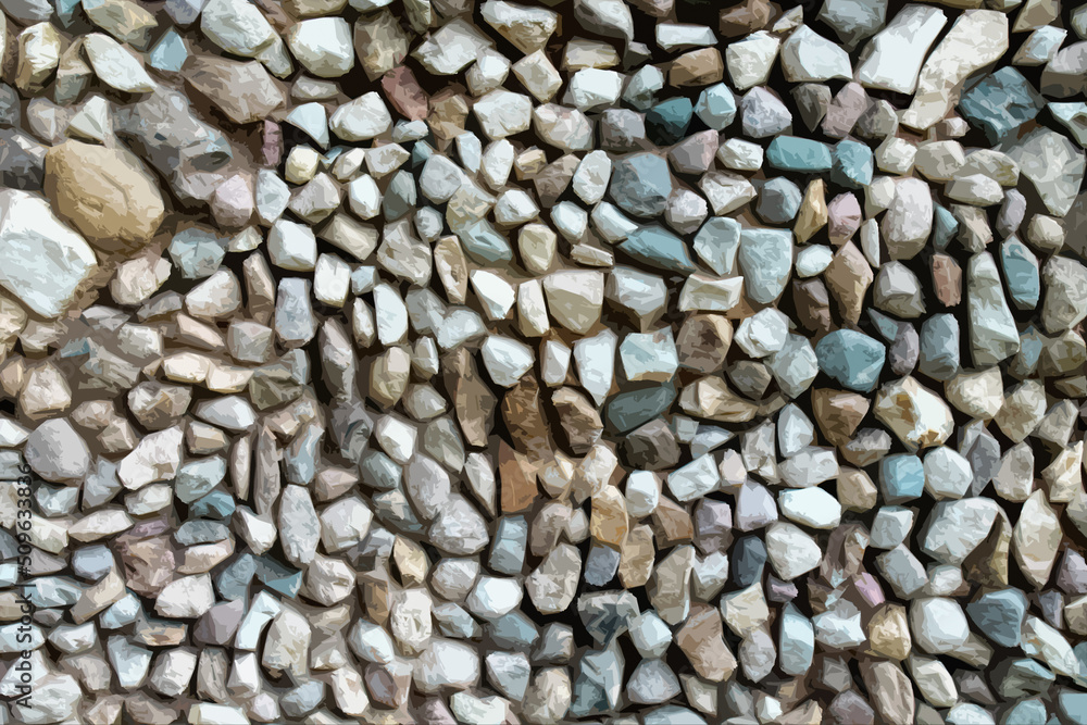 illustration background of small colored pebbles illustration background of small colored pebbles