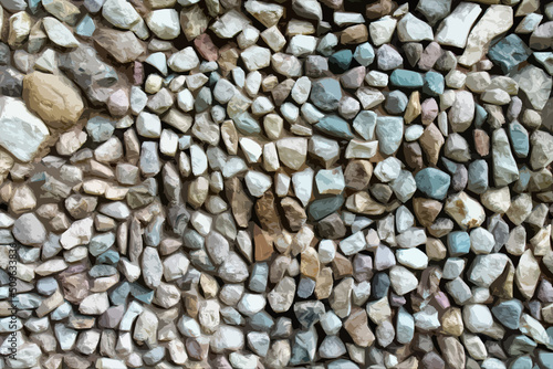 illustration background of small colored pebbles