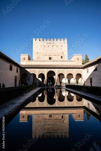 nazari palaces in alhambra granada photo