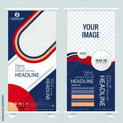 Business Roll Up Banner Design Free Vector
