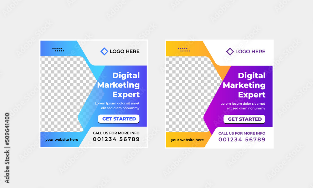Social Media template digital marketing post banner design