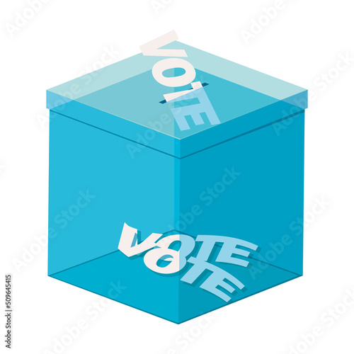 voting box flat icon