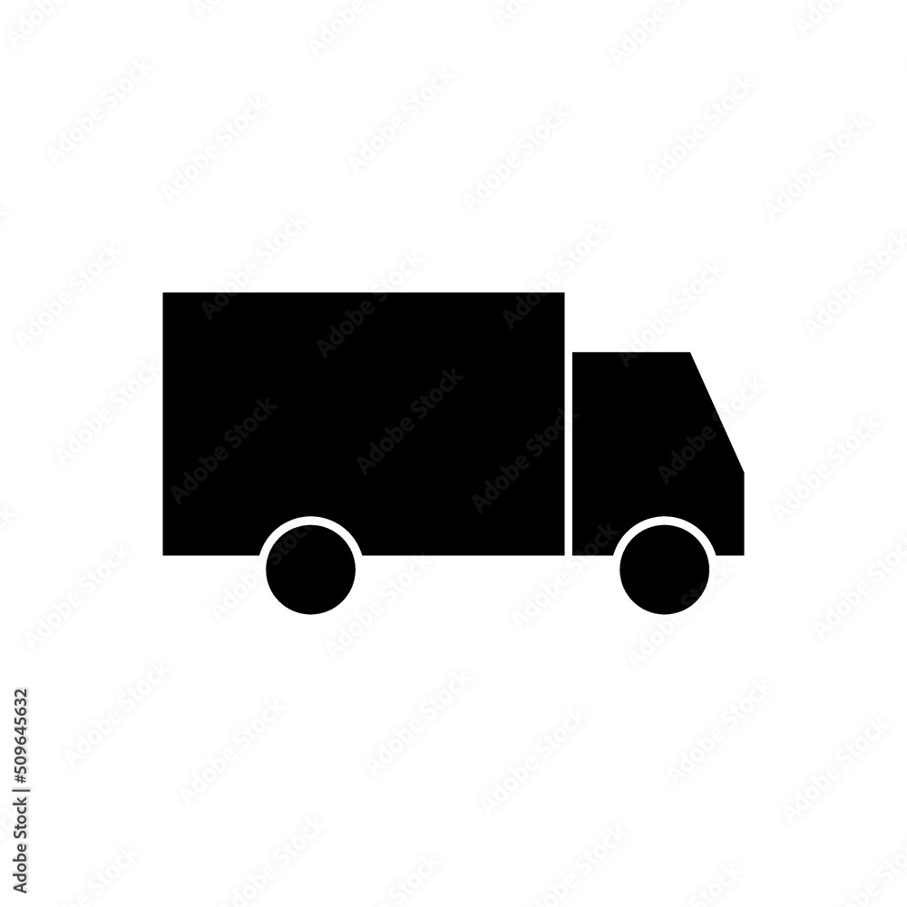 Delivery truck icon isolated on white background Delivery truck icon isolated on white background
