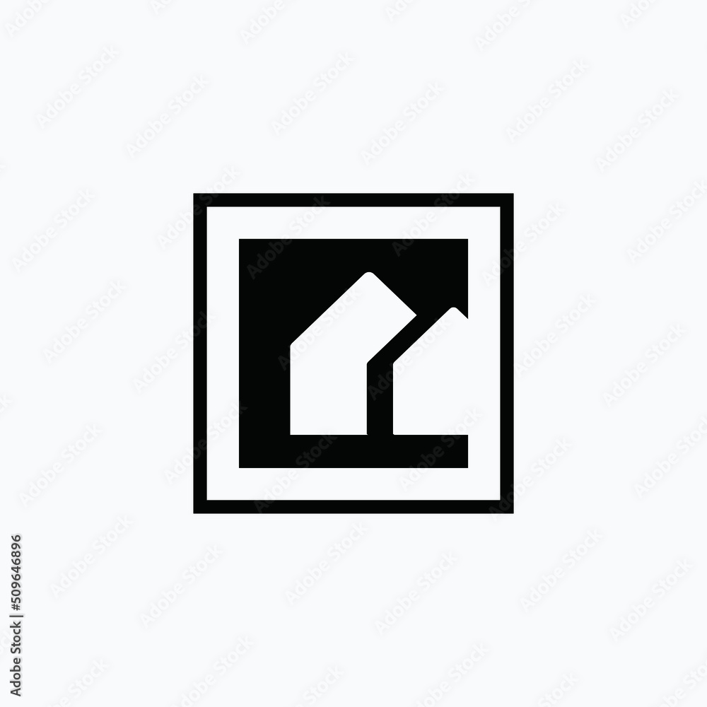 Home design logo icon, vector illustration. Flat design Home design logo icon, vector illustration. Flat design