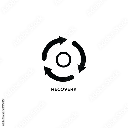 recovery illustration vector for business management