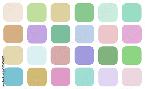 Squares with rounded corners of varied colors, forming a nice colorful background.