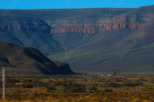 Roggeveld mountains from the Great Karoo plains of the Tankwa Karoo National Park, Northern Cape. photo