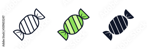 Candy bonbon icon symbol template for graphic and web design collection logo vector illustration