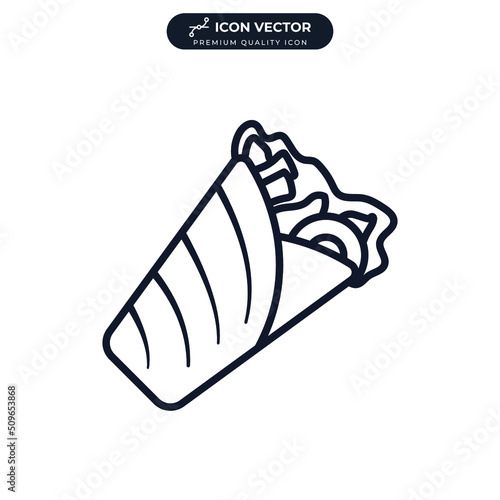kebab icon symbol template for graphic and web design collection logo vector illustration