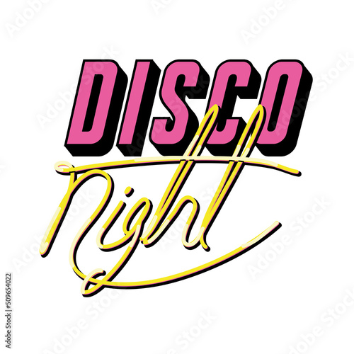 disco night inscription