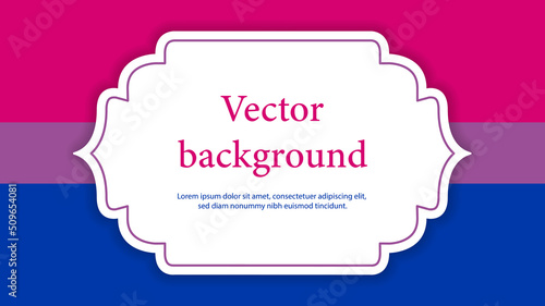 Banner with Bisexual flag.