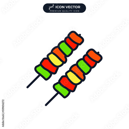 skewer icon symbol template for graphic and web design collection logo vector illustration