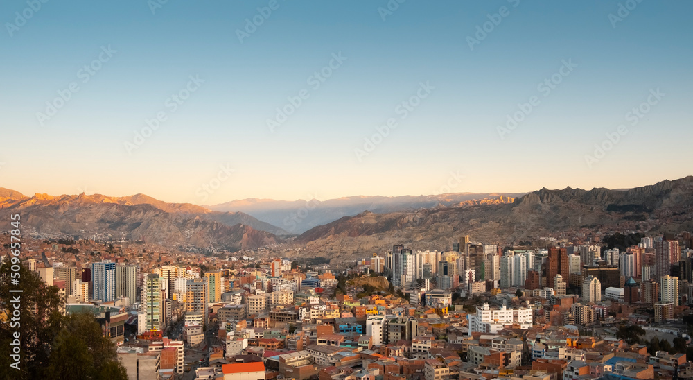 landscape of the city of La Paz