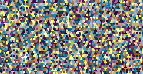 Abstract colorful seamless geometric grid background with colored triangle shapes